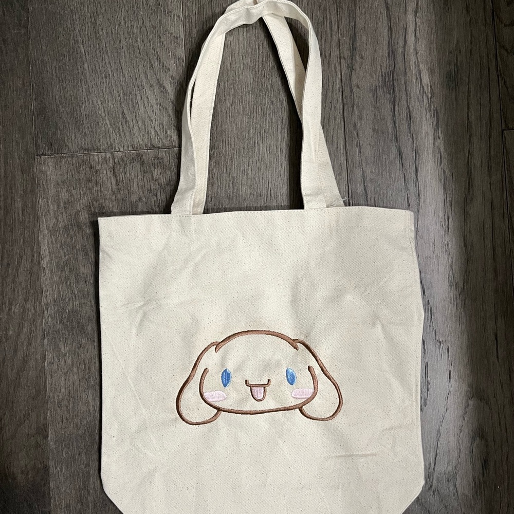 Sanrio embroidered tote bag
